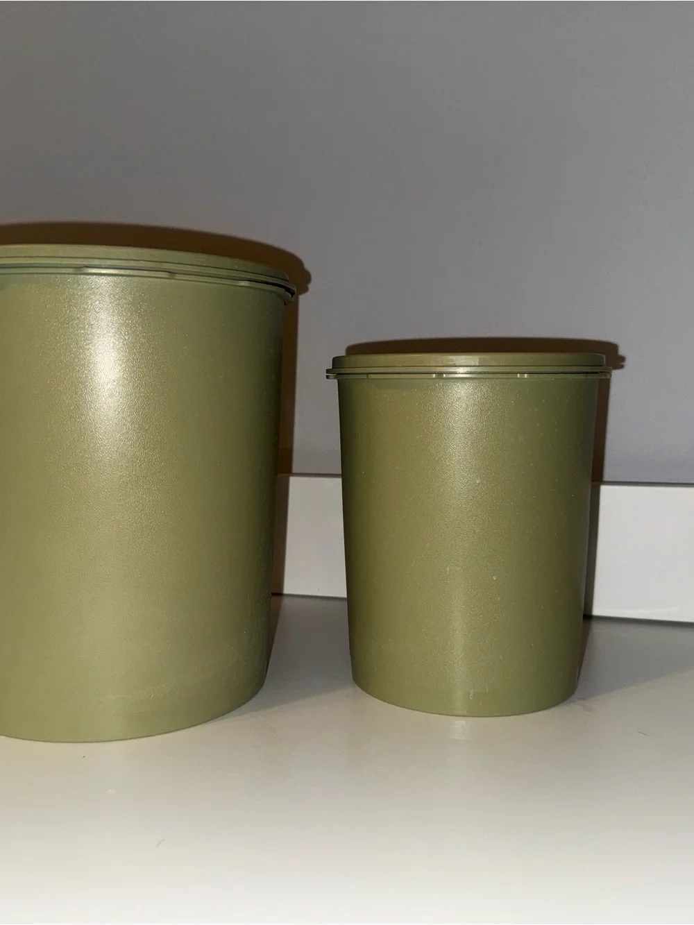 Vintage MCM Tupperware Set with Yellow Flower Accents